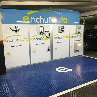 Instalación puntos recarga vehículos eléctricos Alcobendas